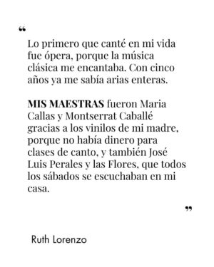 Ruth Lorenzo Instagram - Ruth Lorenzo (Murcia, 1982) se hizo un poderoso hueco en la escena pop española bajo esa etiqueta, pero como ella es más de romper moldes que de quedarse acomodada dentro de ellos, ha dado rienda suelta a su corazón y ha escuchado su voz interior para regresar como Ruth y presentar su nuevo álbum, Blacksheep, el primero que hace con una banda y en el que ha caído rendida a su gran amor: el rock. Una aventura en la que se ha reconquistado, ha cogido las riendas y ha vuelto a ser ella.

Lee la entrevista completa en el link de la bio✨

Talent @ruthlorenzomusic
Por @noehermidar 
Fotos @rafagallar 
Realización @barbaragarralda @sylviamontoliuelle 
Cámara/Vídeo Luis Cárcamo
Edición @diegusab.mp4 

#ElleDiciembre