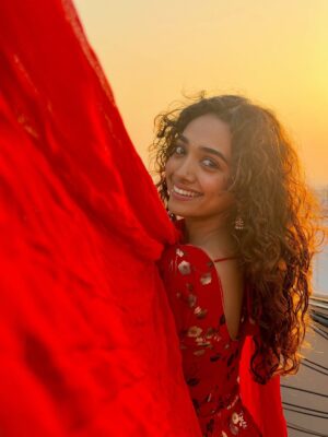 Saanve Megghana Instagram - Perks of a pent house. ☀️♥️
📸 - @nihal_kodhaty