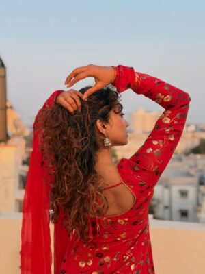 Saanve Megghana Instagram - Perks of a pent house. ☀️♥️
📸 - @nihal_kodhaty