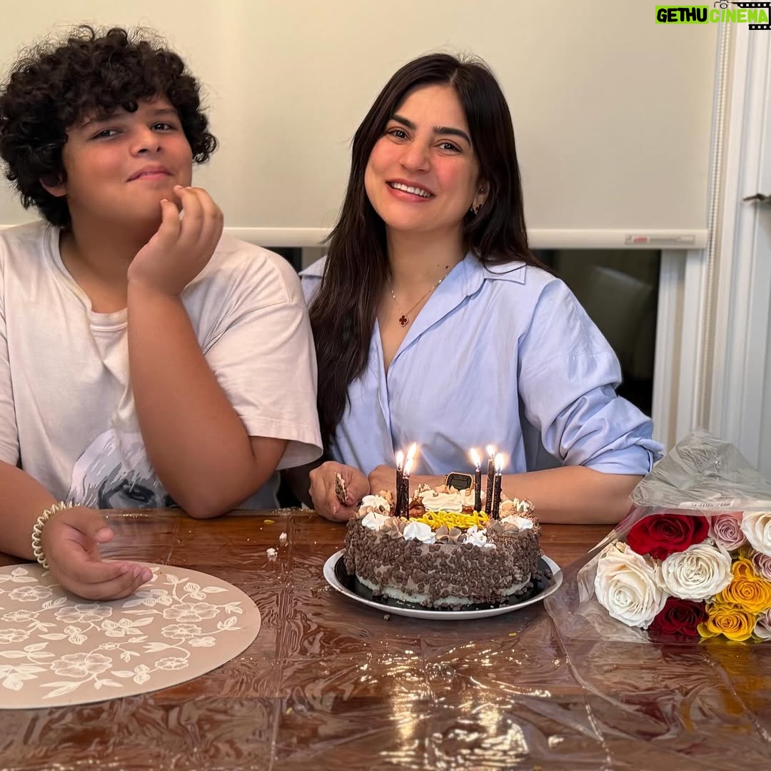 Sanam Baloch - 46.9K Likes - Happy 16th birthday to my first nephew — my forever favorite boy 💙
Watching you grow has been such a joy and I’m so proud of the person you’re becoming! Posting my cake-cutting pictures pretending it’s yours 🎂😂