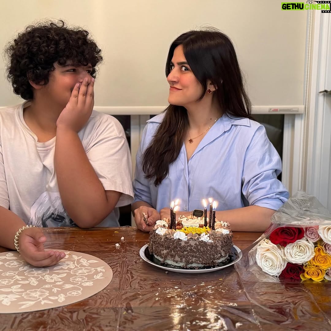 Sanam Baloch - 46.9K Likes - Happy 16th birthday to my first nephew — my forever favorite boy 💙
Watching you grow has been such a joy and I’m so proud of the person you’re becoming! Posting my cake-cutting pictures pretending it’s yours 🎂😂