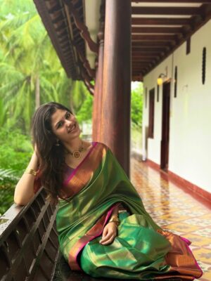 Sanjana Krishnamoorthy Instagram - Back in God’s own country 🦚
