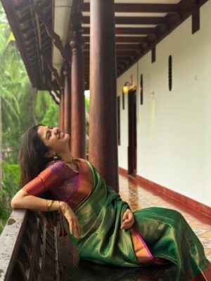 Sanjana Krishnamoorthy Instagram - Back in God’s own country 🦚