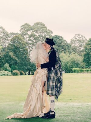 Saoirse-Monica Jackson Instagram - Happy 5 year Anniversary @denissulta . I love you with all my heart , My Dancing partner for life . I am so lucky to know you & buzzing to be you’re Wife. You’re my everything. Love Mrs Barbour x