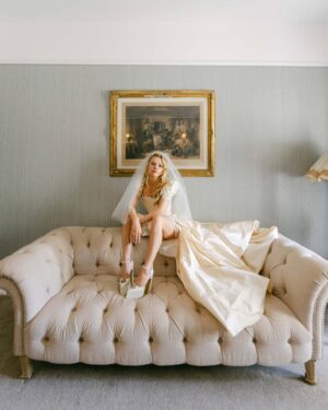 Saoirse-Monica Jackson Instagram - #DerryGirls star #SaoirseMonicaJackson and Scottish DJ #DenisSulta, real name Hector Barbour, are married! The couple said “I do” at Dromquinna Manor in County Kerry, honouring their Celtic roots in front of family and friends, including Jackson’s co-star and bridesmaid #JamieLeeODonnell. The actor called on @AnniesIbiza for her wedding gown, using two points of reference: a Dior design she’d seen on the runway, and an Annie’s Ibiza look worn by #Zendaya. Click the link in bio for an exclusive look inside their weekend-long celebrations. 

Photographed by @StoryOfEve.
