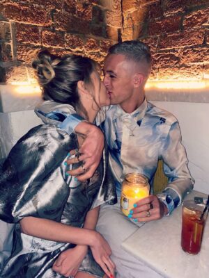 Saoirse-Monica Jackson Instagram - Happy 5 year Anniversary @denissulta . I love you with all my heart , My Dancing partner for life . I am so lucky to know you & buzzing to be you’re Wife. You’re my everything. Love Mrs Barbour x