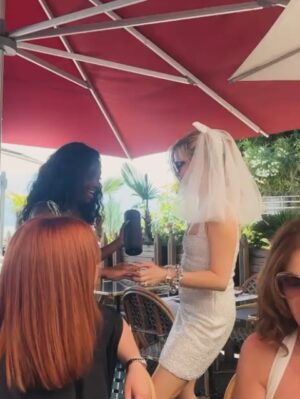 Saoirse-Monica Jackson Instagram - The Best Weekend with the Most Gorgeous people . Im so lucky to have such amazing friends & family  especially @hollymdolly & @_amberjackson1 for pulling out all the stops for me. Love you all 💖.INCREDIBLE 🥺👰💒💜xxxxxx
