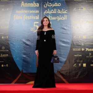 Sara Lalama Instagram - Red carpet from @annabafilmfestival.algeria 
Thank you my best team for makeup and hair @malek_bk_beauty_house 
Thank you my designer @chaouki.touazi 
thank you Annaba🤍