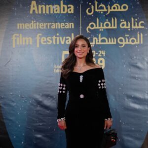 Sara Lalama Instagram - Red carpet from @annabafilmfestival.algeria 
Thank you my best team for makeup and hair @malek_bk_beauty_house 
Thank you my designer @chaouki.touazi 
thank you Annaba🤍