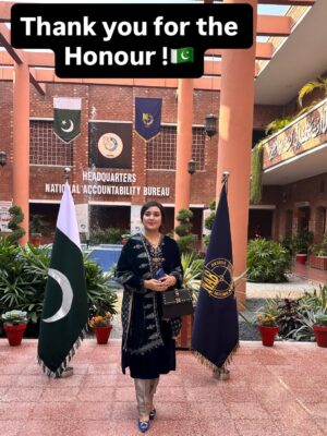 Sara Raza Khan Instagram - GUEST OF HONOUR at National Accountability Bureau “NAB🇵🇰” along with Governor Punjab ,DG NAB , Former Director Generals and Respected Dignitaries ,Celebrated Anti Corruption Day engaging  Youth Against Corruption Special Price distribution Ceremony! It was indeed an Honour To be a part of such Important and Formal Event! #sararazakhan