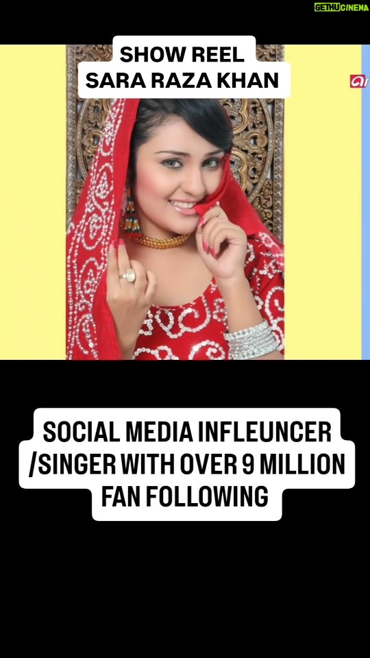 Sara Raza Khan - 466 Likes - Team @____rk__raza_khan thank you for INTRO😇

SARA RAZA KHAN 

INTERNATIONALLY ACKNOWLEDGED SINGER, 

FINALIST OF TWO PAKISTAN INDIA SINGING COMPETITION, 

VERSATILE MULTILINGUAL POWERFUL PERFORMER, 

CELEBRATED AWARD WINNING PLAYBACK SINGER, 

SOCIAL MEDIA INFLUENCER /SINGER WITH OVER 9 MILLION FAN FOLLOWING

DRAMA, FILM SONGS SINGING QUEEN WITH OVER 150 SONGS IN HER CREDIT ALONG WITH INTERNATIONAL LISTS OF CONCERTS! 

Manager @____rk__raza_khan
