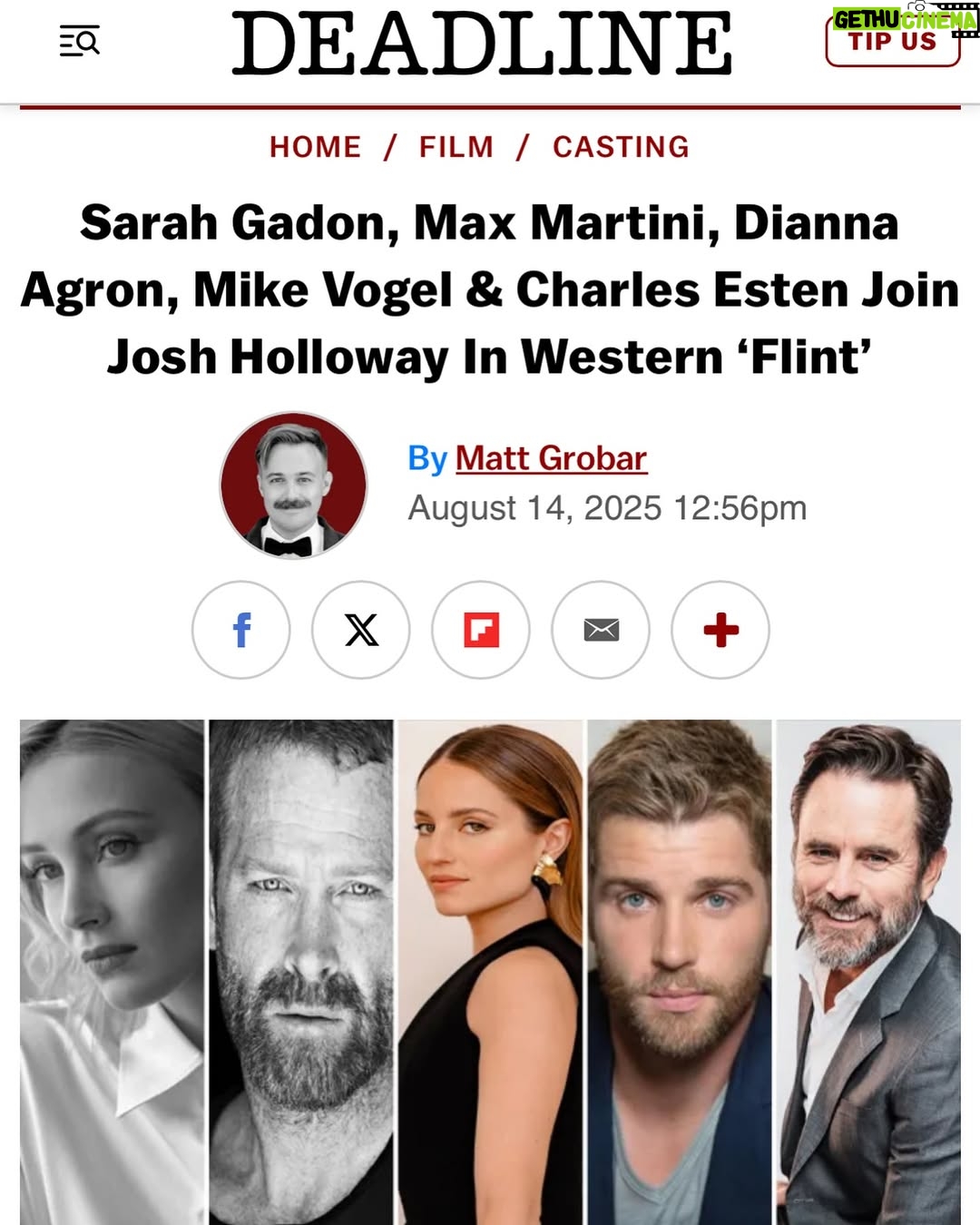Sarah Gadon - 568 Likes - Montana has my heart! So do these lovely people 🤠 #flintmovie