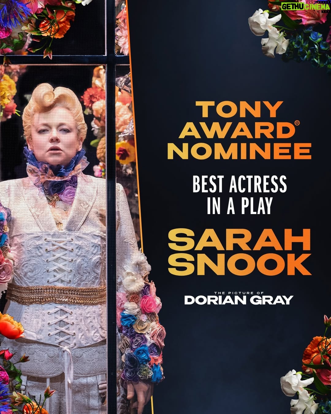 Sarah Snook - 3.8K Likes - Congratulations to @sarah_snook on your @thetonyawards nomination for Best Actress in a Leading Role in a Play 👏