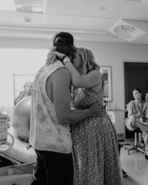 Sarah Wright Instagram - She’s here!! ✨Ocean Rain Olsen✨ born 6/17 12:37am - 11 pounds 4 ounces 

Grateful beyond words for our amazing team that helped us get her here safely during an incredibly complex birth. Cannot wait to share all the details of this day. @ericcolsen photos 2 and 3 by @nikkireed who stayed with us all night to document this day.