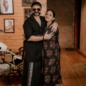 Saritha Jayasurya Instagram - From Thaadi Pappan to Shaji Pappan ❤️❤️❤️