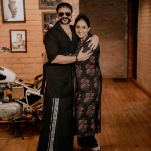 Saritha Jayasurya Instagram - From Thaadi Pappan to Shaji Pappan ❤️❤️❤️
