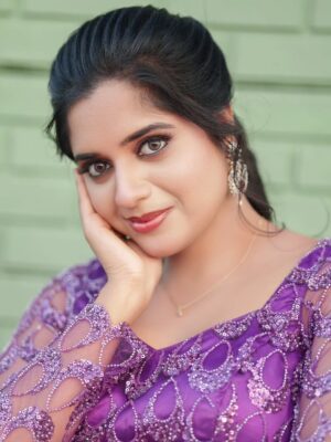 Sathya Devarajan Instagram - Officially declaring purple as My colour 💜
.
.
.
.
#DhanamSerial #SathyaDevarajan #tamilactress #viralpic #vijaystars