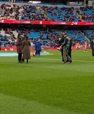 Seema Jaswal Instagram - Presented the @lionesses first match after an unforgettable Summer with these two legends @wrightyofficial and @neetz2 💛

1. THE Euro 2025 trophy 🏆 
2. Nice snap live on air 📷 
3. Bouncing 🕺🏽 
4. Selfie 🤳 
5. Hello 👋🏽 
6. Microphone ready 🎤 
7. Middle of the park ⚽️ 
8. @lkbennettlondon head to toe 🫶🏽
9. We all@got the Chelsea boots memo! 🥾 
10. Just before the sprinklers got us! 🚿