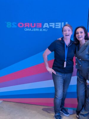 Seema Jaswal Instagram - What an honour to host the official @uefaeuro 2028 launch in the heart of Piccadilly Circus—one of the world’s most iconic stages!

The challenge? Hitting the exact reveal time of 20:28… live, with nothing but a digital clock. Pure live presenting pressure and moments like this are exactly why I love what I do.

Sharing the stage with true football legends @themichaelowen @no1shaygiven Ashley Williams and John Collins made the night even more special. 
Brilliant voices, brilliant energy.

Huge thanks to the incredible UEFA team for trusting me with such a landmark moment. Launching UEFA EURO 2028 on home soil is something I’ll never forget and this tournament is going to be unforgettable. 💛⚽️

Suit by @lkbennettlondon ✨
See you in 2028… 👀

👇 Which host city are you most excited for?

#EURO2028 #UEFAEURO2028 #UEFA #Football #LiveBroadcast