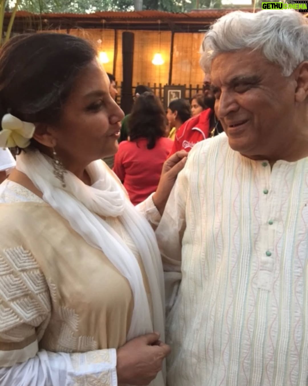 Shabana Azmi - 21.8K Likes - To be able to look at each other with such tenderness after 41 years of marriage says it all ..Happy Anniversary Jadu