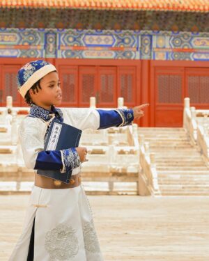 Shamari DeVoe Instagram - In the heart of Beijing, surrounded by ancient empires, we stood where emperors once walked, not just dressed in history, but wrapped in legacy.

We are Black excellence draped in Qing Dynasty silk,
proving that wherever we go, our lineage walks with us. 
A moment for our sons to see themselves as royalty and 
a reminder that our roots run deeper than borders.
🇨🇳👑👣
•
#Beijing #DeVoeTed #China #DeVoeTwins
•
•
#BlackRoyalty #Legacy #GodDid #Travel #Family #CrownedInCulture #ForbiddenCity #GlobalRoyalty #WeAreTheDynasty #RoyalRootsRunDeep  #MelaninInMajesty #BlackExcellence #FamilyLegacy #USA #PhotoShoot
