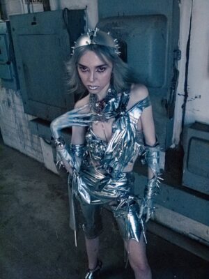 Sophie Luborsky Instagram - spiderwebs mv look 1