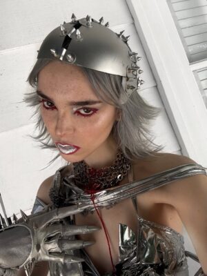 Sophie Luborsky Instagram - spiderwebs mv look 1
