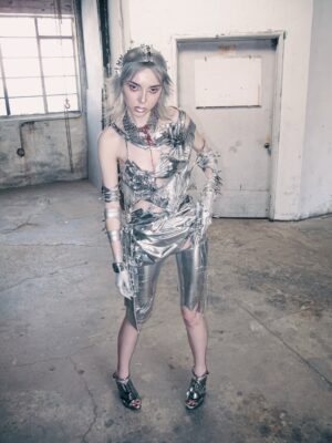 Sophie Luborsky Instagram - spiderwebs mv look 1