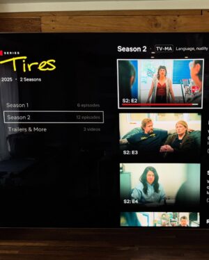 Steph Tolev Instagram - Season 2 of Tires is out NOW on @netflix! I play BARB aka @stavvybaby2 wife and she’s unhinged! Go watch it now @netflixisajoke it’s so funny and the cast is all AMAZING!!! #tires #barb #netflix