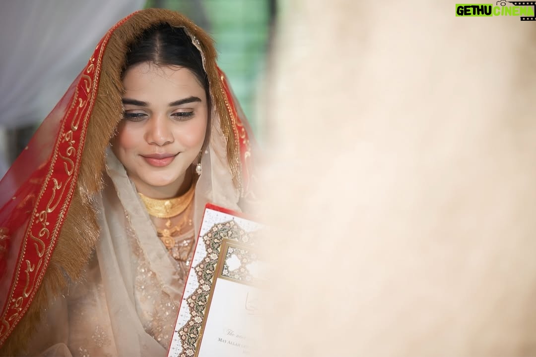 Sumaiya Shaikh - 7.9K Likes - Alhamdulillah, for this day, this moment, and for the most beautiful chapter of my life beginning with you. ♥️ Allah ﷻ heard my duas long before I knew how they would be answered, and His plan was more perfect than I could have ever imagined. You are my greatest blessing, my safe place, and my companion in both dunya and, inshaAllah, Jannah. I thank Him for every prayer He accepted, every delay that was for my protection, and every step that led me to you. May Allah keep our hearts united in His love, fill our home with mercy, and make our journey together a source of endless barakah. @naeemsyedofficial ♥️ #thenswedding #naeemsumaiya #thegrandwedding 

Wearing:- @zarkash_official 
Nikah duppata:- @theclassic_bridals 
Nikha Nama:- @qubool_hai_wedcraft 
Captured by:- @_______krsna_______ 
Henna:- @mehendistudiogoa 
Nikah decor:- @u_z_a_i_r1209

#NaeemSummiWedding
#shaikhsesyedtak
#naeemsumaiya 
#NSWedding
#SyedShaikhSaga
#FilmyLoveStory
#7YearsStrong
#BollywoodApproved
#LegallyPyaarMein 🥹💘
#NaeemSyedofficial #sumaiyashaikhofficial
