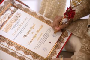 Sumaiya Shaikh Instagram - Alhamdulillah, for this day, this moment, and for the most beautiful chapter of my life beginning with you. ♥️ Allah ﷻ heard my duas long before I knew how they would be answered, and His plan was more perfect than I could have ever imagined. You are my greatest blessing, my safe place, and my companion in both dunya and, inshaAllah, Jannah. I thank Him for every prayer He accepted, every delay that was for my protection, and every step that led me to you. May Allah keep our hearts united in His love, fill our home with mercy, and make our journey together a source of endless barakah. @naeemsyedofficial ♥️ #thenswedding #naeemsumaiya #thegrandwedding 

Wearing:- @zarkash_official 
Nikah duppata:- @theclassic_bridals 
Nikha Nama:- @qubool_hai_wedcraft 
Captured by:- @_______krsna_______ 
Henna:- @mehendistudiogoa 
Nikah decor:- @u_z_a_i_r1209

#NaeemSummiWedding
#shaikhsesyedtak
#naeemsumaiya 
#NSWedding
#SyedShaikhSaga
#FilmyLoveStory
#7YearsStrong
#BollywoodApproved
#LegallyPyaarMein 🥹💘
#NaeemSyedofficial #sumaiyashaikhofficial