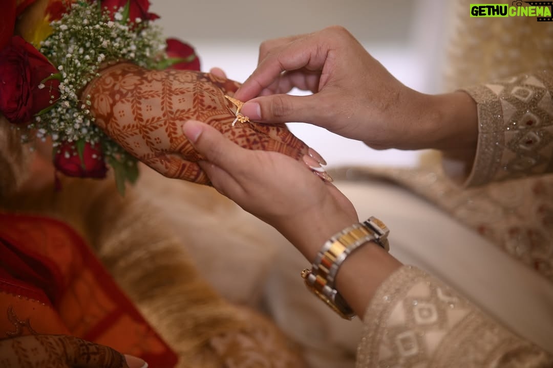 Sumaiya Shaikh - 7.9K Likes - Alhamdulillah, for this day, this moment, and for the most beautiful chapter of my life beginning with you. ♥️ Allah ﷻ heard my duas long before I knew how they would be answered, and His plan was more perfect than I could have ever imagined. You are my greatest blessing, my safe place, and my companion in both dunya and, inshaAllah, Jannah. I thank Him for every prayer He accepted, every delay that was for my protection, and every step that led me to you. May Allah keep our hearts united in His love, fill our home with mercy, and make our journey together a source of endless barakah. @naeemsyedofficial ♥️ #thenswedding #naeemsumaiya #thegrandwedding 

Wearing:- @zarkash_official 
Nikah duppata:- @theclassic_bridals 
Nikha Nama:- @qubool_hai_wedcraft 
Captured by:- @_______krsna_______ 
Henna:- @mehendistudiogoa 
Nikah decor:- @u_z_a_i_r1209

#NaeemSummiWedding
#shaikhsesyedtak
#naeemsumaiya 
#NSWedding
#SyedShaikhSaga
#FilmyLoveStory
#7YearsStrong
#BollywoodApproved
#LegallyPyaarMein 🥹💘
#NaeemSyedofficial #sumaiyashaikhofficial