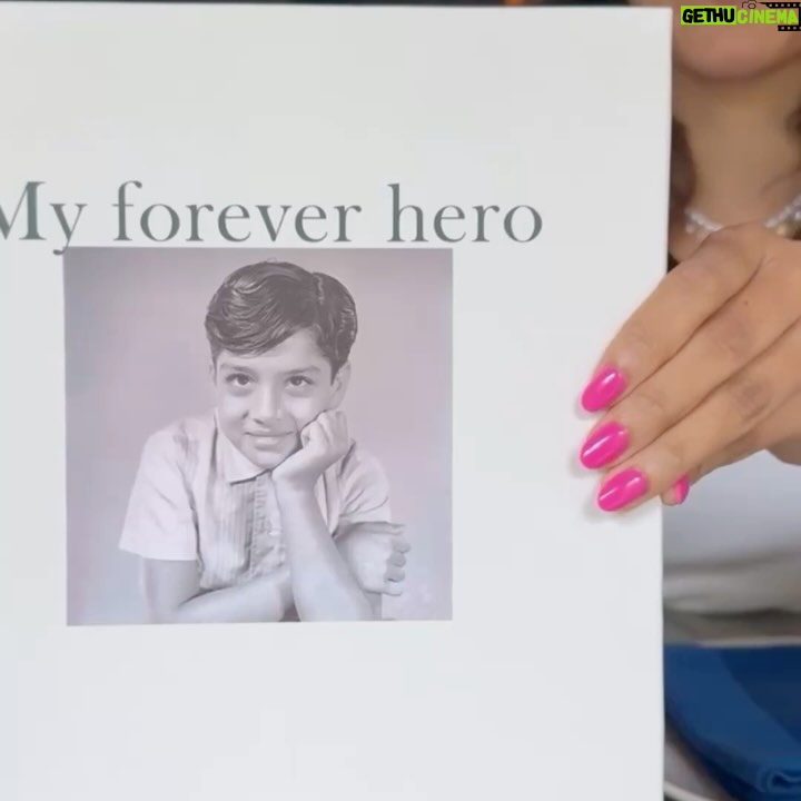 Supriya Pilgaonkar - 49.6K Likes - My whole world and my biggest blessing 🌍 
A special day celebrating both my biggest inspirations.
Ajoba's 87th birthday & also Father's Day ♥️🧿

Gifted both of them photo books of their beautiful moments made by @odd.giraffe 🥹