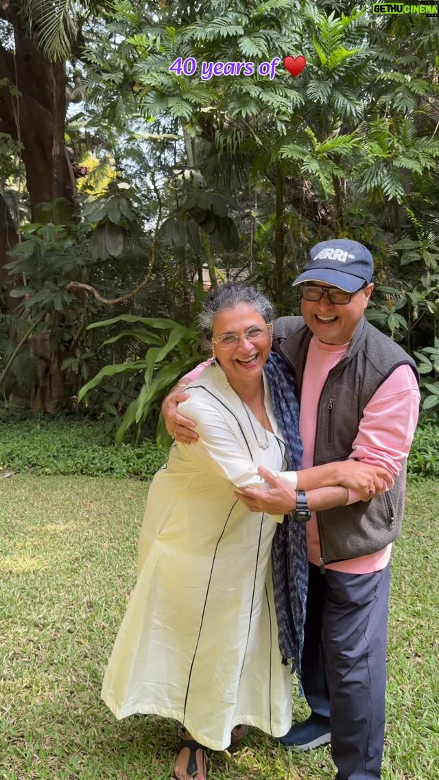 Supriya Pilgaonkar - 168.9K Likes - This chemistry ! 40 years of love, laughter, stories , growth, partnership and not letting that madness fade away. Cheers to the beautiful stories on screen and offscreen & choosing each other everyday through it all. You'll are icons in every way. Love you my cuties ♥️🧿
Happy Anniversary!