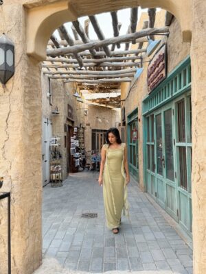 Swetha Venugopal Instagram - Walking through Al Seef felt truly special. Every little shop had its own charm and the entire place carried the soul of old Dubai. From the vintage stores to the earthy textures of the buildings, it felt like stepping back in time and seeing how the city once was. The cafes  tucked away in quiet corners made the experience even better, giving you a moment to slow down and just take it all in. It was calm, beautiful, and full of character. Such a lovely way to experience Dubai’s heritage and culture. I genuinely enjoyed every moment.

#AlSeefDubai #DubaiDiaries #OldDubai @dubai  @visit.dubai DubaiHeritage TravelDubai DubaiVibes WanderDubai TravelMoments ExploreDubai VintageVibes DubaiCulture TravelExperience DubaiAesthetic
