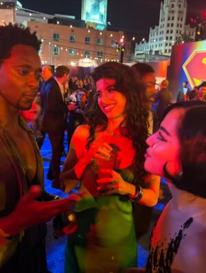 Tania Raymonde Instagram - a beautiful evening celebrating @superman last week with many people I truly adore (this Green Lantern especially) so if you haven’t yet had a chance to see this epic movie it’s pure joy and you’re going to love it 💚