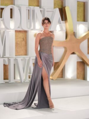 Tara Abboud Instagram - @gff closing ceremony 💜

Stylist @omziag 
Dress @ramikadi 
Jewellery @glamour.jewellery 
Makeup @themariamkhairallah @maccosmeticsmiddleeast 
Hair @koko.adel0 @alsagheersalons 
Photography @maged_helal 

Management @madrisingcelebrity