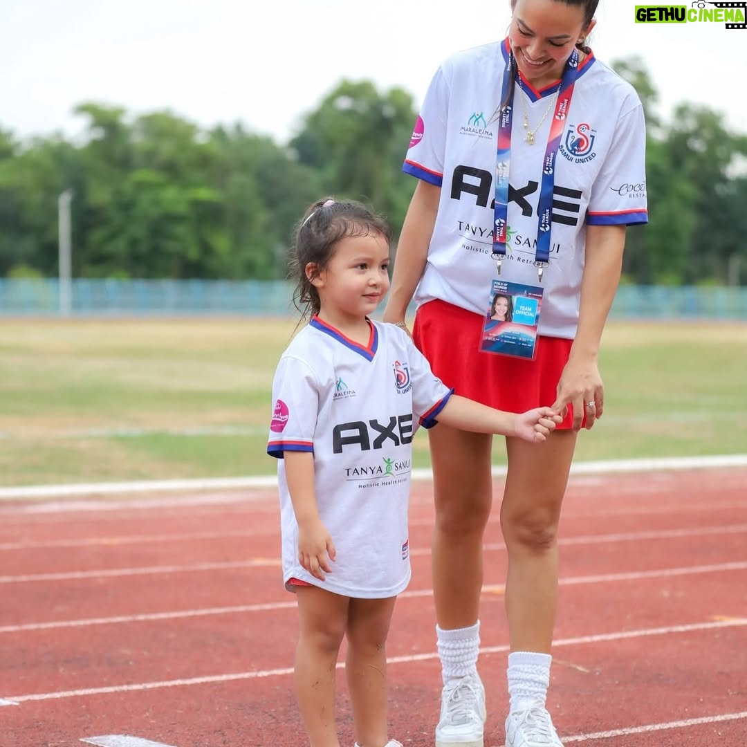 Taya Rogers - 4K Likes - Happy Father’s Day to the man showing our kids how to work hard, live with passion, & chase your dreams with unwavering determination 💖⚽️🏝️🐒💪🏽 

You put a team together in record time, worked on every aspect of making Samui United a reality for the island that raised you, and continue to find ways to provide opportunities for the other kids on the island who, like you, spent their childhood turning every space into a football pitch and every coconut into a goal worthy ball. 

And now here we are- 6 months of Samui United, 4 months of training, late nights planning, early mornings & late nights spent navigating the challenges of bringing this dream to life, and we are ⚡️UNDEFEATED⚡️- Our little ragtag team of islanders, reflecting your passion right back at you, backed by an island of people who never thought they’d see the day they’d have a professional team to cheer for…. And we’re on our way to the finals 🌟⚽️💪🏽🏝️🐒💪🏽 

You amaze me every day and I am so grateful I get to be by your side for this journey. As far as I’m concerned, we’re already winning 💖