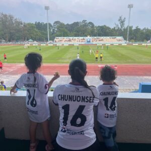 Taya Rogers Instagram - Happy Father’s Day to the man showing our kids how to work hard, live with passion, & chase your dreams with unwavering determination 💖⚽️🏝️🐒💪🏽 

You put a team together in record time, worked on every aspect of making Samui United a reality for the island that raised you, and continue to find ways to provide opportunities for the other kids on the island who, like you, spent their childhood turning every space into a football pitch and every coconut into a goal worthy ball. 

And now here we are- 6 months of Samui United, 4 months of training, late nights planning, early mornings & late nights spent navigating the challenges of bringing this dream to life, and we are ⚡️UNDEFEATED⚡️- Our little ragtag team of islanders, reflecting your passion right back at you, backed by an island of people who never thought they’d see the day they’d have a professional team to cheer for…. And we’re on our way to the finals 🌟⚽️💪🏽🏝️🐒💪🏽 

You amaze me every day and I am so grateful I get to be by your side for this journey. As far as I’m concerned, we’re already winning 💖