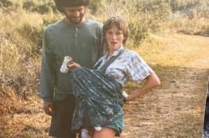 Taylor Rees Instagram - June thru September 1985 right before I was born, Mom (Kelly) spent 4 months of her pregnancy alone in the Pinyon Peak lookout tower in the Salmon-Challis National Forest of Idaho. Just she and unborn me, and Harley the big black dog. Halfway thru the summer my dad and his friends, helitech wildland firefighters that summer, gave her a kitten which she named PK (Pinyon Kitty). They delivered her food by helicopter once every few weeks. Her job was to scan the landscape day and night, especially if she heard thunder, and look for smoke. No wifi, no phones, no television. Just a baby in her belly, wood to chop, and plenty of windy mountain air. I asked her recently if she got lonely, and her response was, sure, but she really enjoyed the long naps. "And did you get scared?" "No, never. Not out there, there were no humans to harm me and the mountains were my friends." 40 years later and the most peaceful feeling for me in the world is this very experience.  Watching the night sky, totally alone, in howling wind, with a big black dog (@baloointhewild). #happymothersday