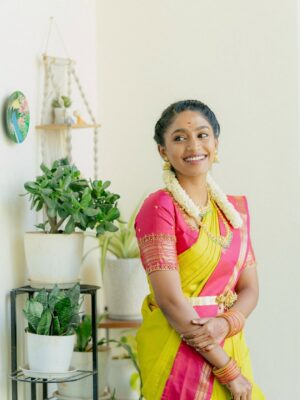 Teja Venkatesh Instagram - All smiles, silk and sunshine for my special day 🤍🥹

This Saree is sooo special for me !Thanks to my Man who always makes me feel special and blessed 🤍🥹♾️ 

Beautiful blouse stitched by @niga_designers 🤍

#ponnu #specialday #sunshine #nov1st #birthdayspecial