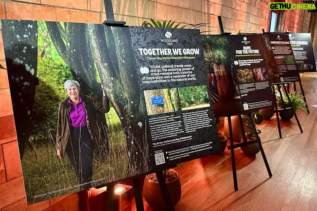 Theresa May - 3K Likes - Delighted to visit the @natural_history_museum last night for the Countdown to COP30: Mobilising Action for Climate and Nature event alongside @theroyalfamily and @princeandprincessofwales

It was an honour to take part in the @woodlandtrust photo exhibition raising awareness of UK nature and protecting our precious environment.