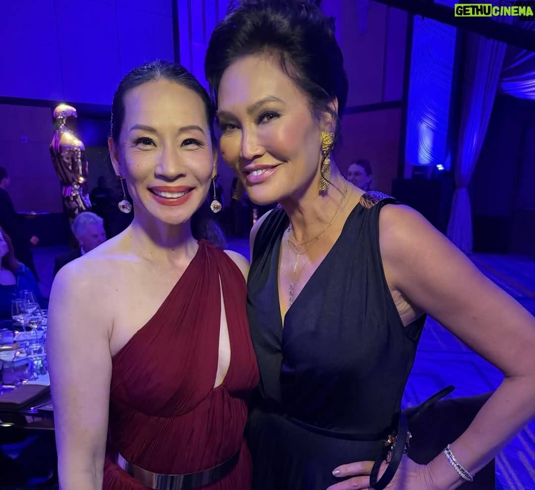 Tia Carrere - 8.4K Likes - Tremendous event  @theacademy #governorsawards and the stars sure came out last night to honor @tomcruise @dollyparton @therealdebbieallen and #wynnthomas  Thank you my love, my gov @pedebevec  Thank you for my fashion @pueyquinones