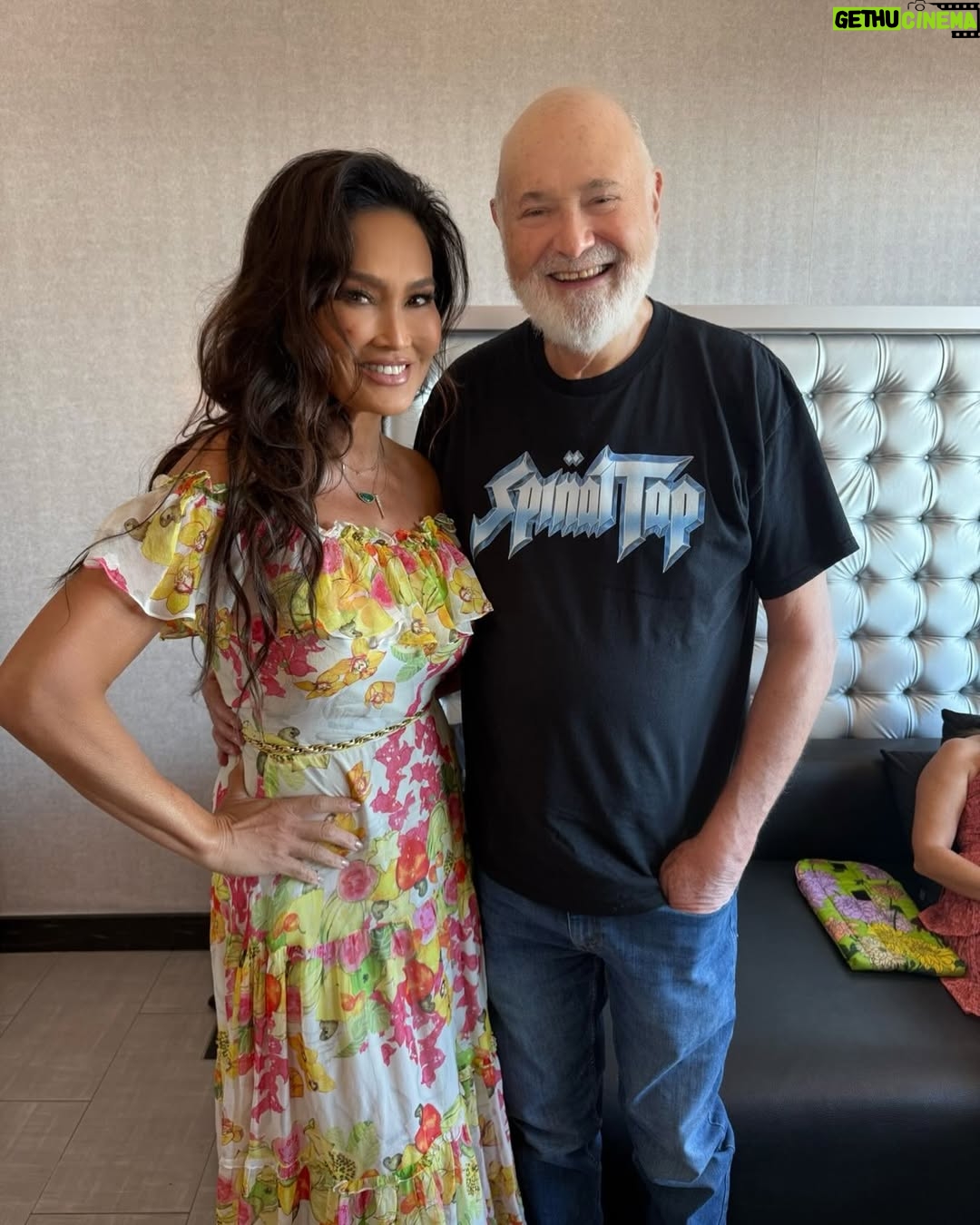 Tia Carrere - 57K Likes - I’ve been such a huge fan of yours for my whole life I just had to walk over and say hello at Comic Con a few months ago when we were doing our press for our projects. You were so kind and so generous and so inspiring. We all mourn this incredible loss today. Absolutely heartbreaking. #robreiner