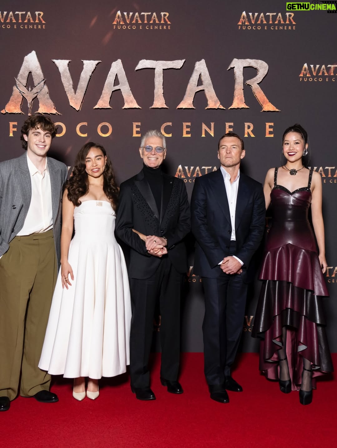 Trinity Jo-Li Bliss - 31.5K Likes - Being in Italy for the Avatar Milan premiere was everything I never could’ve imagined and a dream come true. I guess I have to leave with a happy tummy and a sad heart— feeling so blue because I don’t wish to Italeave 😉🇮🇹🩵
We’re getting so close guyssss - it truly feels like the final countdown.

Styling @orettac 
Styling assistant @jesuisallegra_ 
Tailoring @_samanthamorgan 
Hair @miguelmartinperezldn 
Makeup @chykapuka
@avatar @disney @disneyit #avatarfireandash