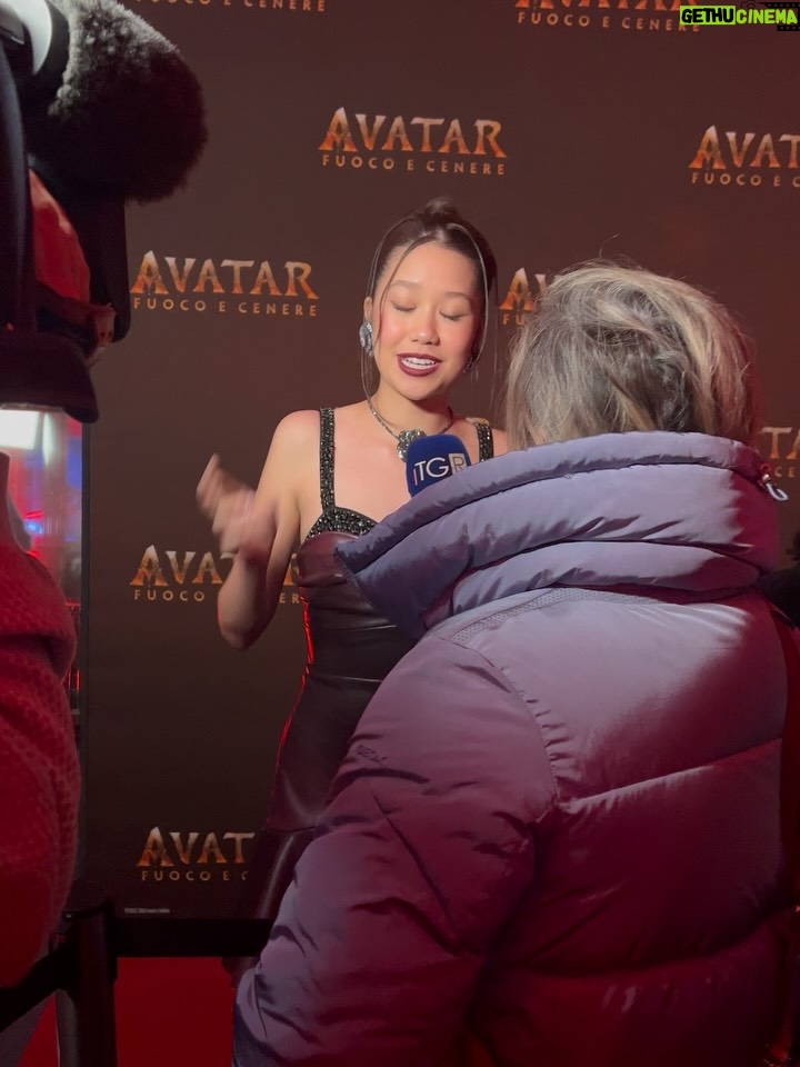 Trinity Jo-Li Bliss - 31.5K Likes - Being in Italy for the Avatar Milan premiere was everything I never could’ve imagined and a dream come true. I guess I have to leave with a happy tummy and a sad heart— feeling so blue because I don’t wish to Italeave 😉🇮🇹🩵
We’re getting so close guyssss - it truly feels like the final countdown.

Styling @orettac 
Styling assistant @jesuisallegra_ 
Tailoring @_samanthamorgan 
Hair @miguelmartinperezldn 
Makeup @chykapuka
@avatar @disney @disneyit #avatarfireandash