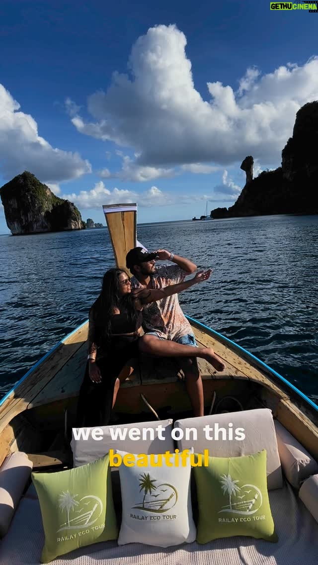 Triparna Bandyopadhyay - 4.4K Likes - Escaped to paradise with Railay Eco Tour 🌴💦 From majestic limestone cliffs to hidden lagoons and turquoise waters — this island-hopping adventure was pure magic. If you’re looking for a soulful, scenic, and sustainable way to explore Krabi, THIS is it. 🛶💚 #railayecotour #krabidreaming 
#the_foodielady #railayecotour #krabivibes #thailandreels #islandhoppingkrabi #SustainableTravel #ecotourismthailand #beachdiaries #hiddenthailand #wanderlustreels #railaybeach #thailandunplugged