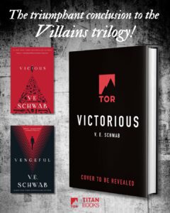 V. E. Schwab Instagram - ✨ Villains girlies, rise! THE FINALE APPROACHETH. ✨

The triumphant conclusion to the Villains trilogy from @veschwab, the #1 @nytimes Bestselling author of #TheInvisibleLifeofAddieLaRue and #BuryOurBonesintheMidnightSoil is coming October 2026 from @torbooks   @macmillanaudio   @titanbooks!

The ExtraOrdinary of Merit City, a group of individuals gifted with a power connected to their manner of near-death experience, have been keeping a low profile, avoiding the ever-watchful eye of EON in the wake of the showdown with Marcella and Eli.

But when EON—and its relationship to the ExtraOrdinaries— begins to change under the leadership of a new director with a terrifying agenda, the time for hiding is over.

Against all the years, the betrayals, and the odds—the arch rivals and their allies will meet for a final time, on a chess board laid out by an enemy they never saw coming. 

Pre-order today at the link in our bio!