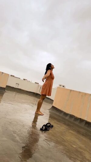 VJ Ezhilarasi Instagram - Whenever it rains, you’ll find me there — I don’t get drenched, I dissolve into the rain.
.
#draft #rain