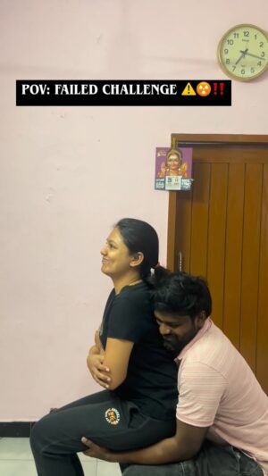 VJ Tara Instagram - When you put on some weight 🥺🤣
One failed challenge is the result 😛
.
.
#couplereel #couplechallenge #couple #funday
